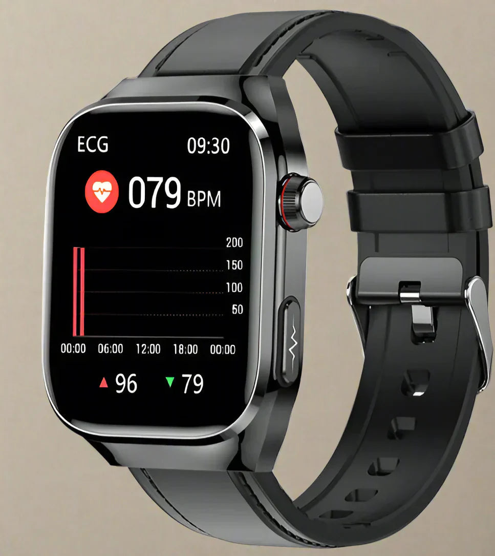 Unisex Smartwatch Med EKG Overvågning og AMOLED-Skærm