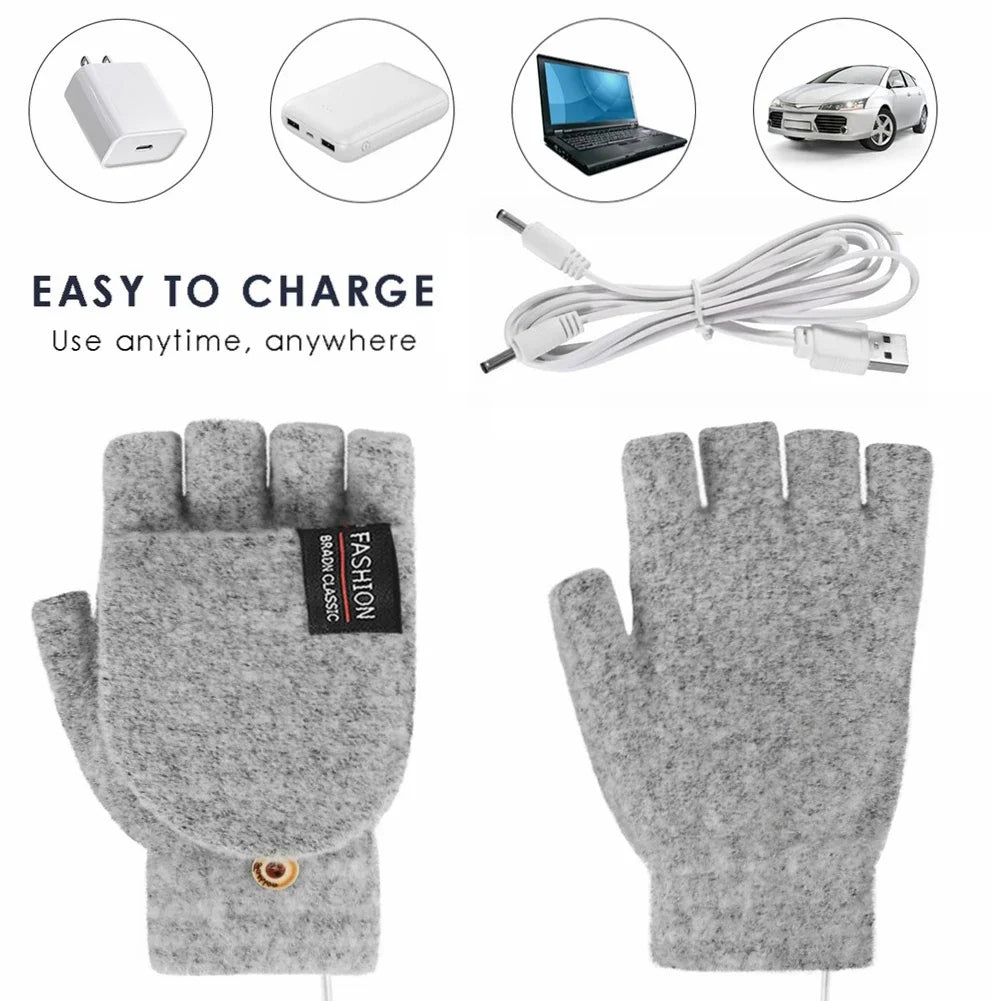 Unisex Varmende Handsker med USB Opladning