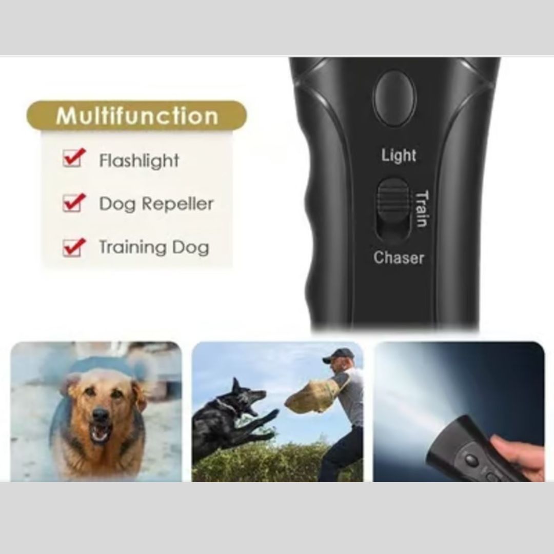 PawTrainer Lommelygte | Ultralyds hundetræner med LED lommelygte-zarada.dk