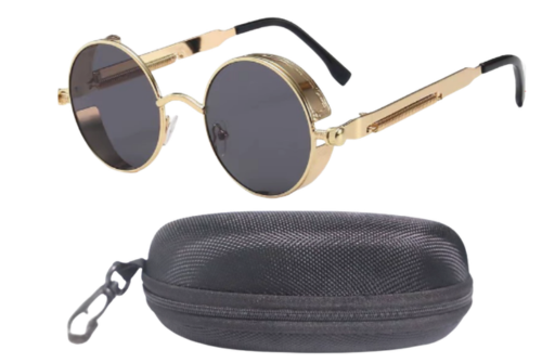 Retro Runde Polaroid Solbriller Steampunk | Argo