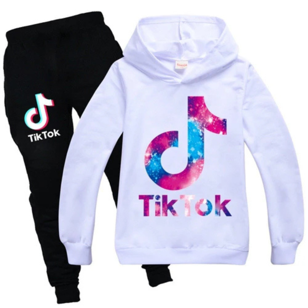 Tiktok Børne Joggingsæt | For altid en tiktoker | Unisex-zarada.dk