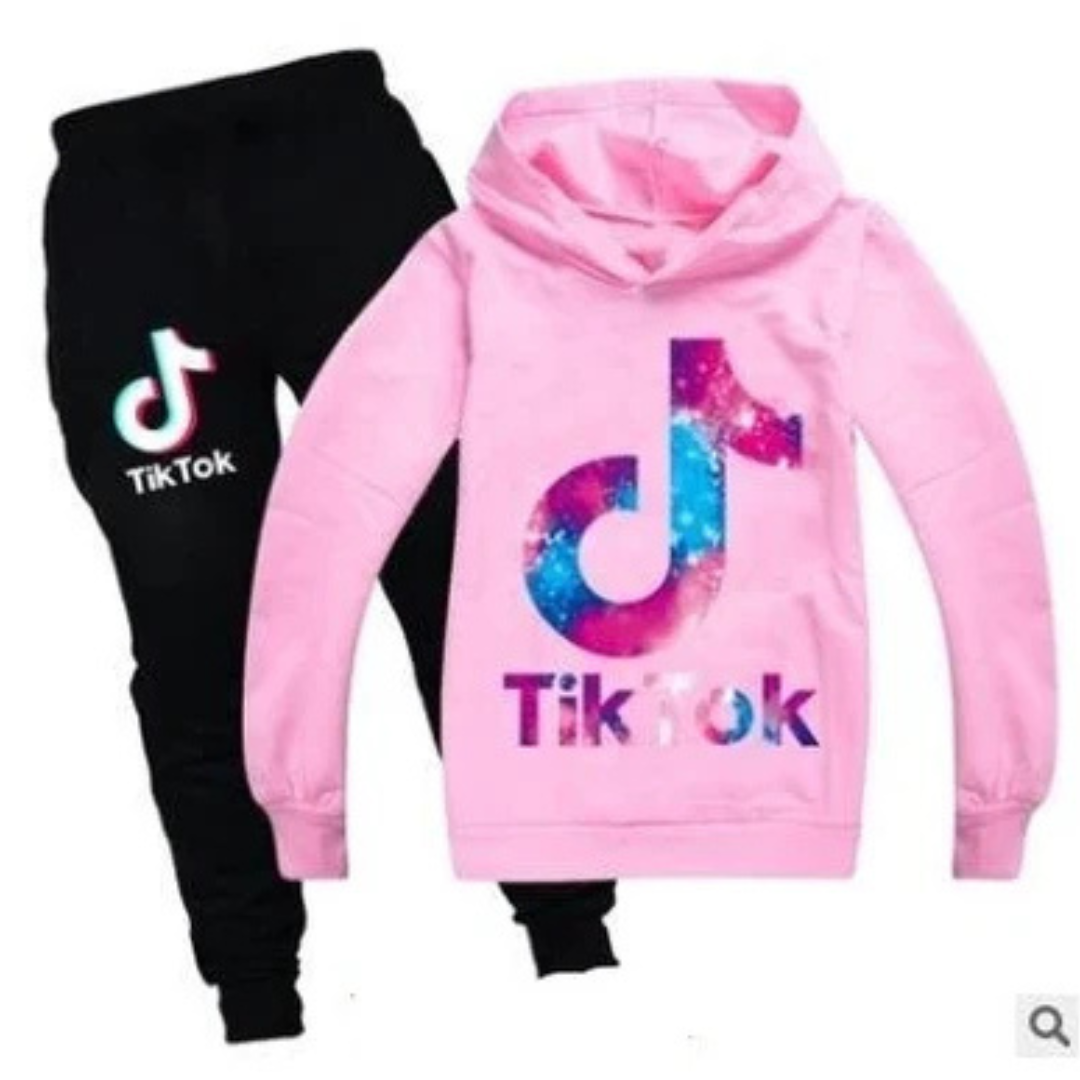 Tiktok Børne Joggingsæt | For altid en tiktoker | Unisex-zarada.dk