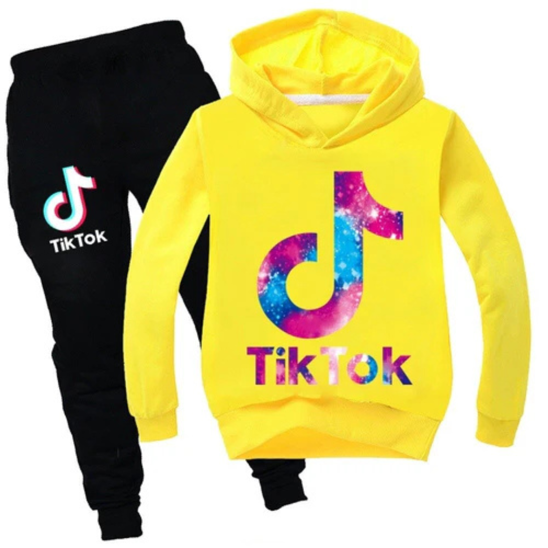 Tiktok Børne Joggingsæt | For altid en tiktoker | Unisex-zarada.dk