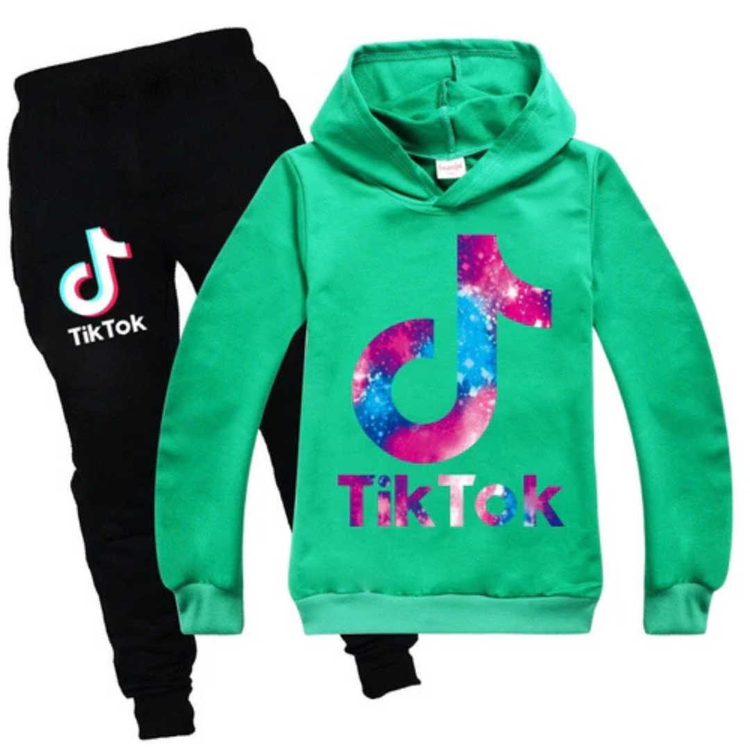 Tiktok Børne Joggingsæt | For altid en tiktoker | Unisex-zarada.dk