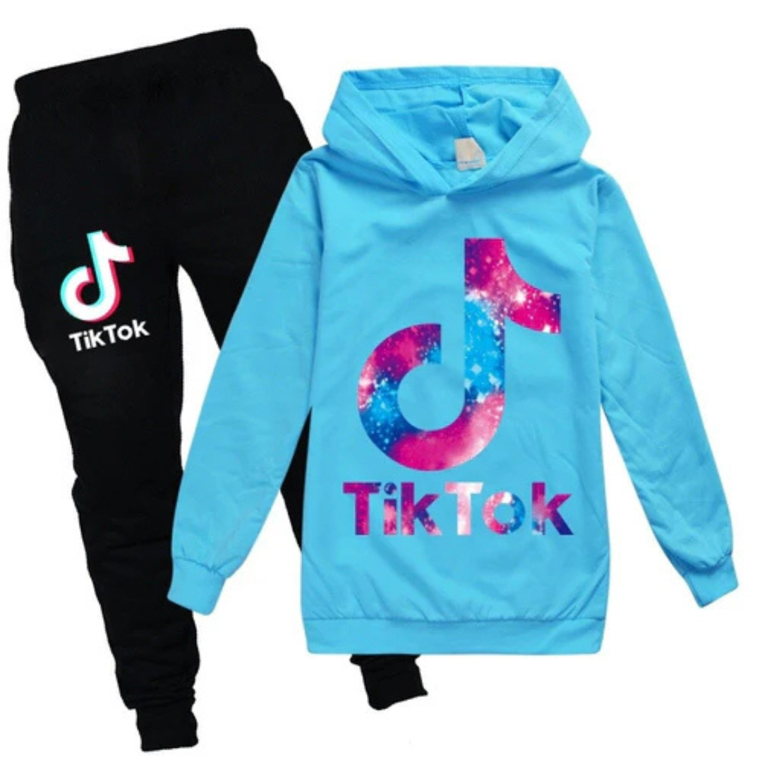 Tiktok Børne Joggingsæt | For altid en tiktoker | Unisex-zarada.dk