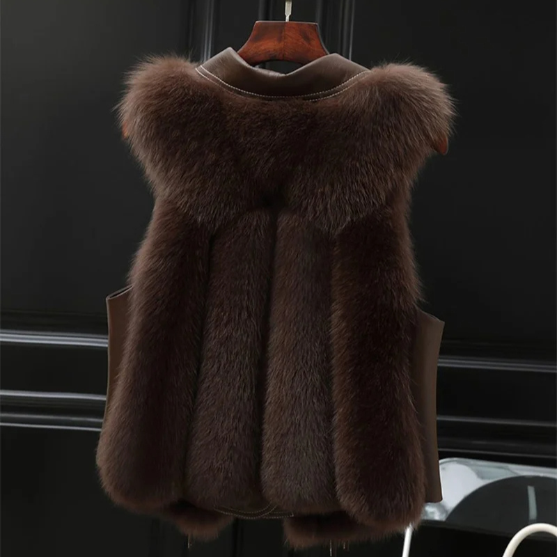 Dilara Kvinders Vest i Faux Fur – Elegant Design med Justerbar Pasform & Blød For