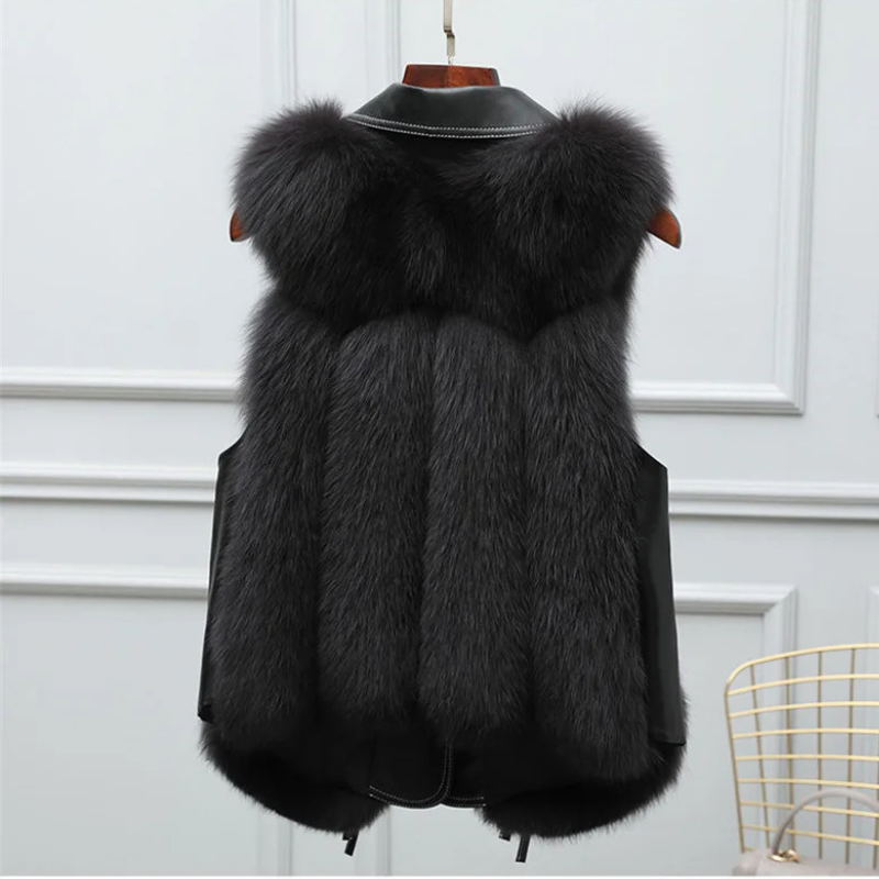 Dilara Kvinders Vest i Faux Fur – Elegant Design med Justerbar Pasform & Blød For