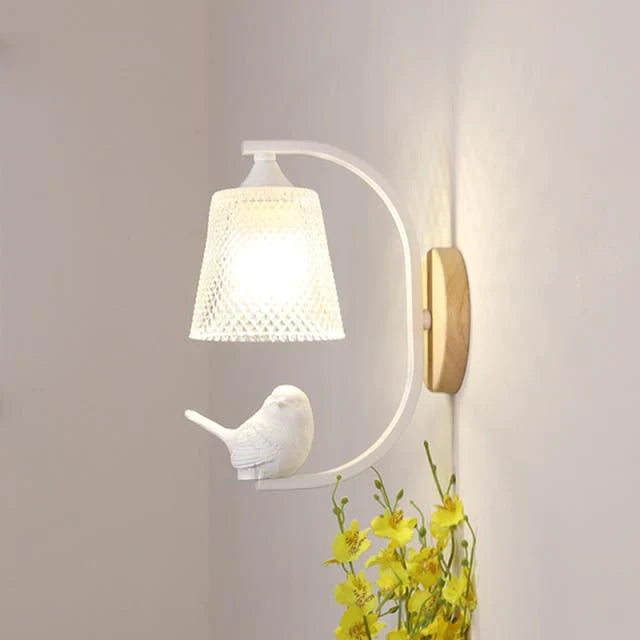 Væglampe Fugle Design Rustik Til Stue