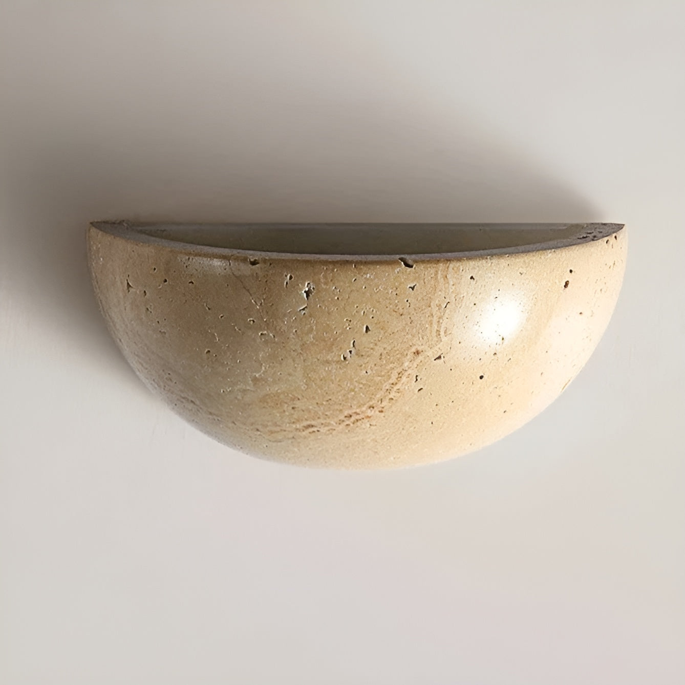 Væglampe Halvcirkelformet Wabi-Sabi Stil