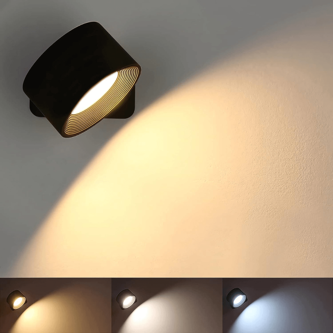 Væglampe Trådløs Justerbar 360° Moderne Design