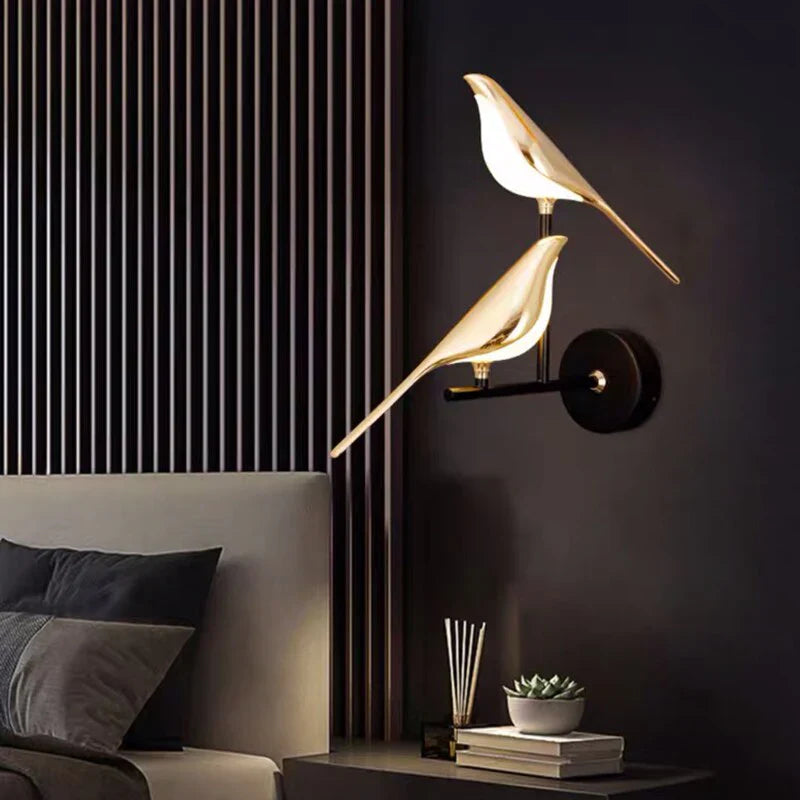 Væglampe i Guld Designet til Elegance