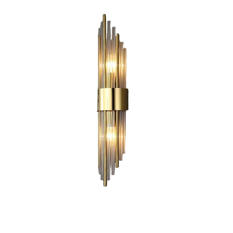 Væglampe med Krystal Design og Guld Detaljer