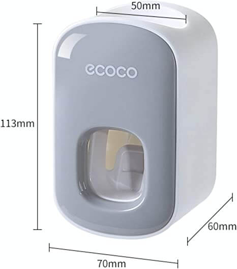 Vægmonteret automatisk tandpasta-dispenser