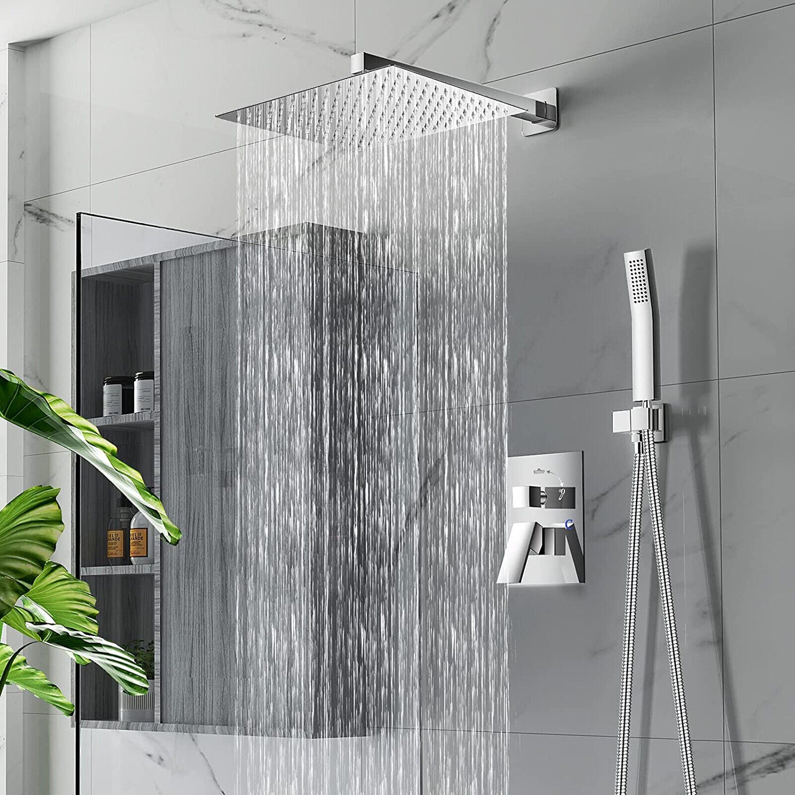 Vægmonteret Bruser System Kompakt Design