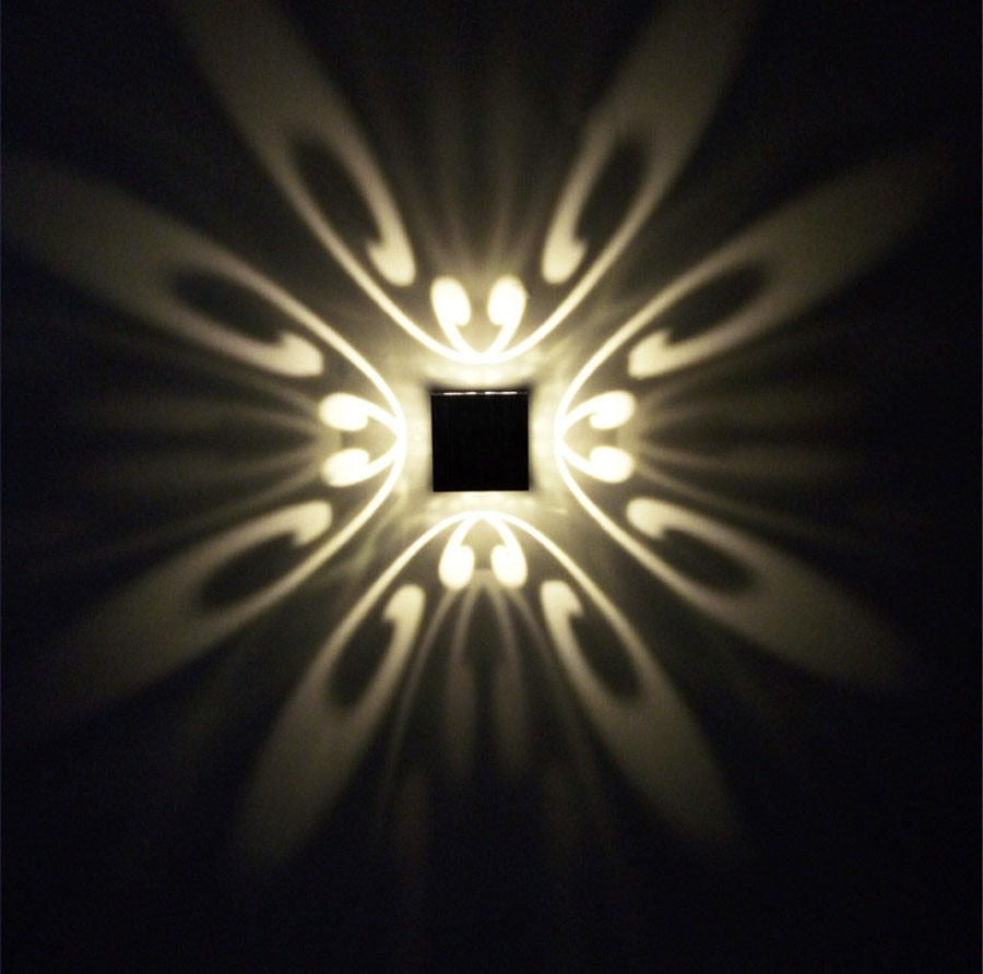 Vægmonteret LED-lampe med Fjernbetjening