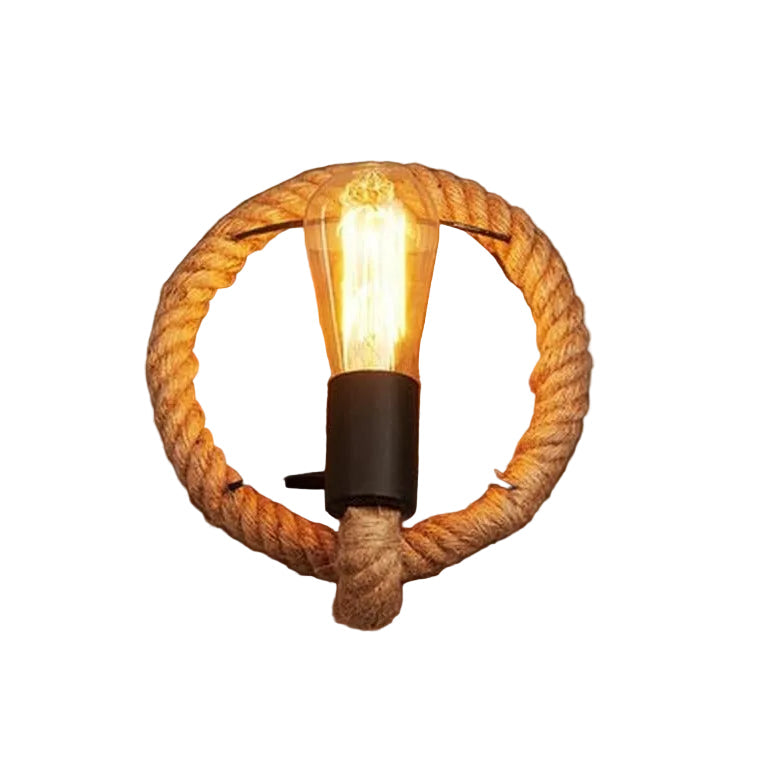 Vægmonteret Vintage Rope Lampe