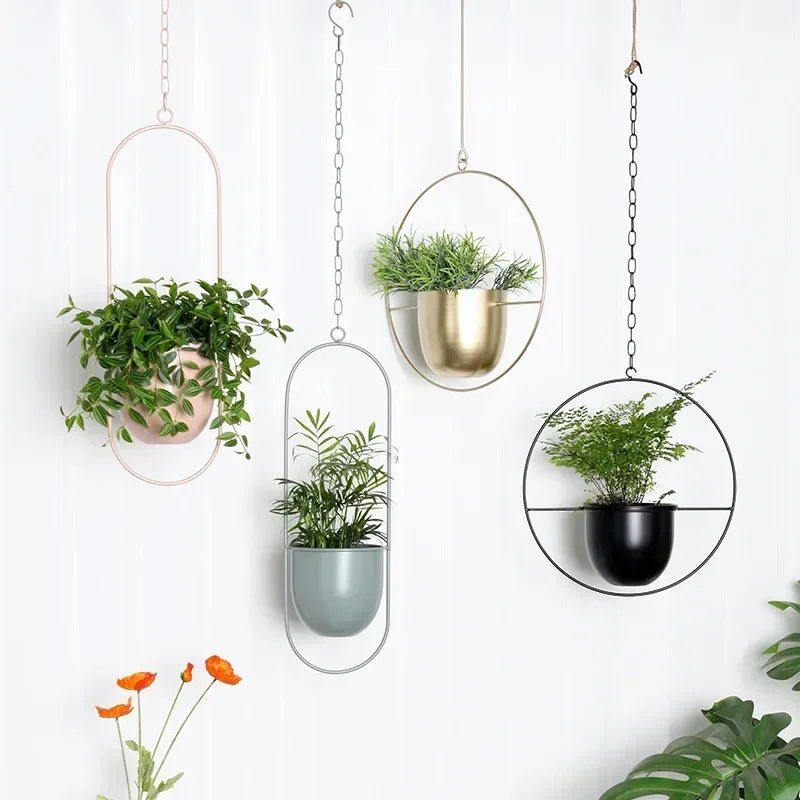 Vægplanteophæng Justerbar Kæde Minimalistisk Design