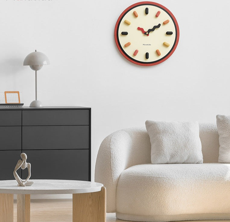 Vægur 3D Design Flerfarvet Minimalistisk Stil