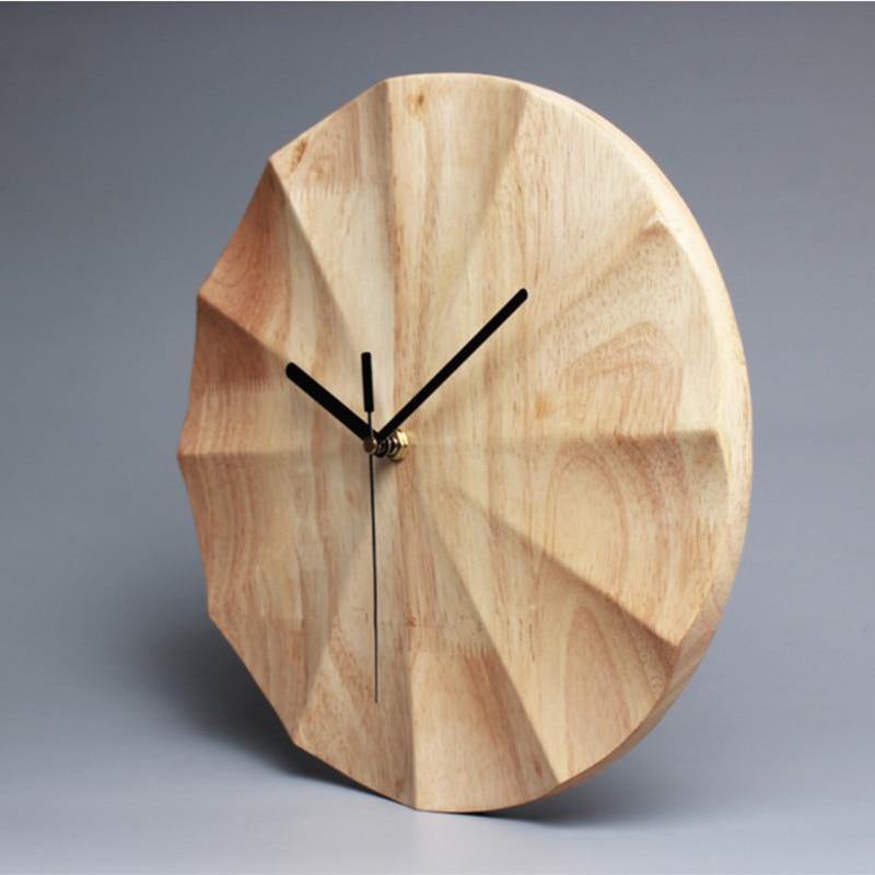 Vægur i Træ Minimalistisk Design