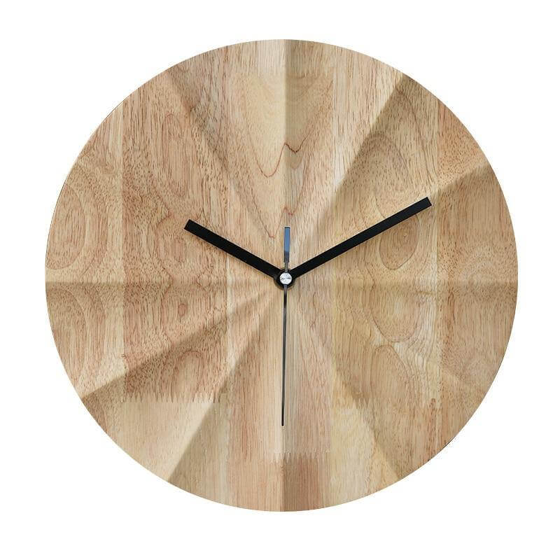 Vægur i Træ Minimalistisk Design