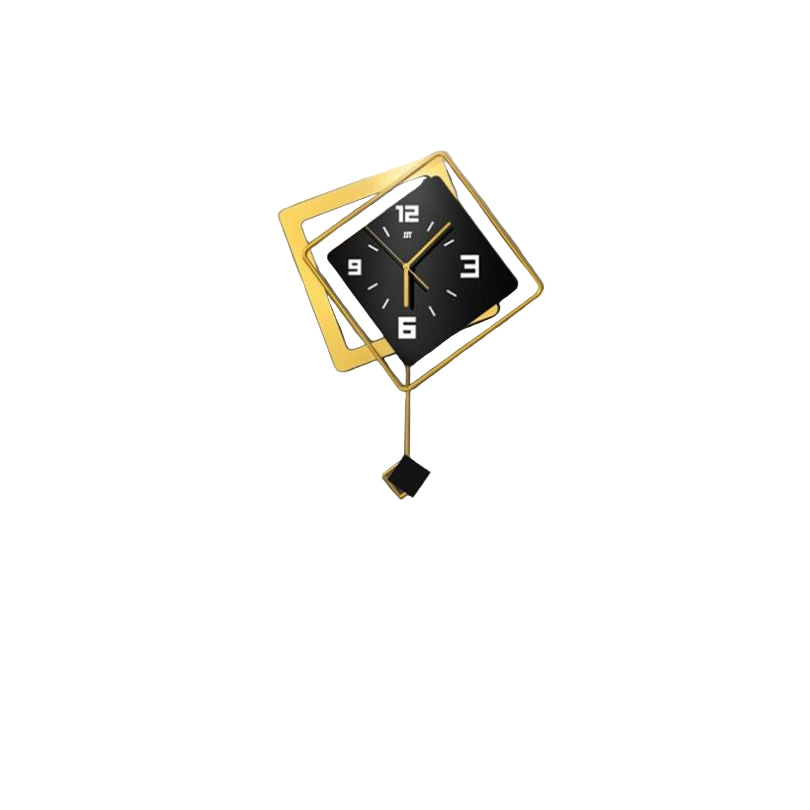 Vægur med Geometrisk Design og Pendul