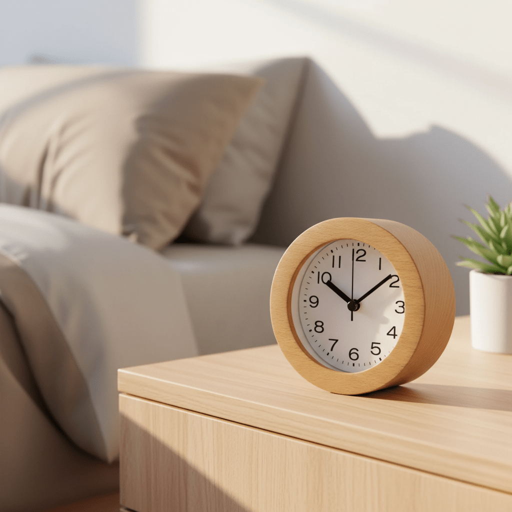 Vækkeur Med Lys Minimalistisk Design Og Lydløs Mekanisme