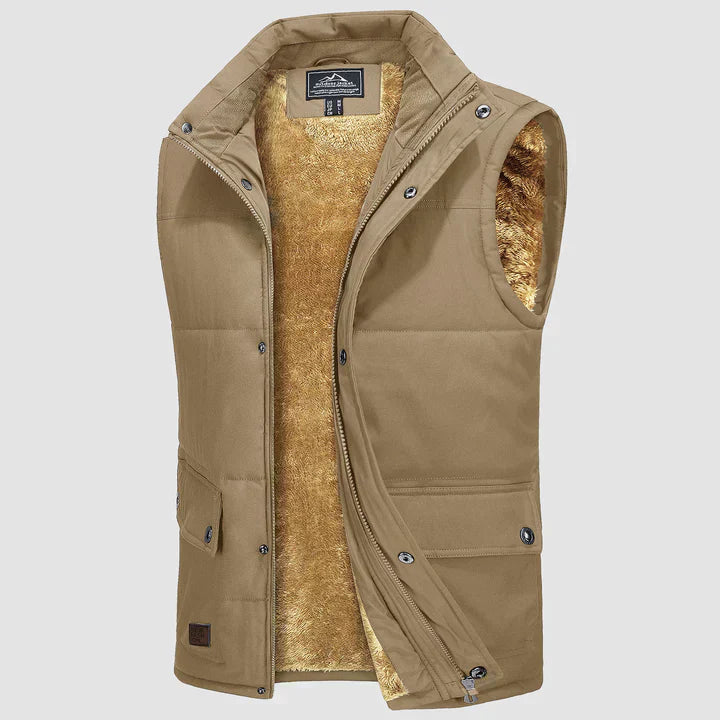 Mark Herre Gilet – Ærmeløs Bodywarmer med Praktiske Lommer & Daglig Komfort