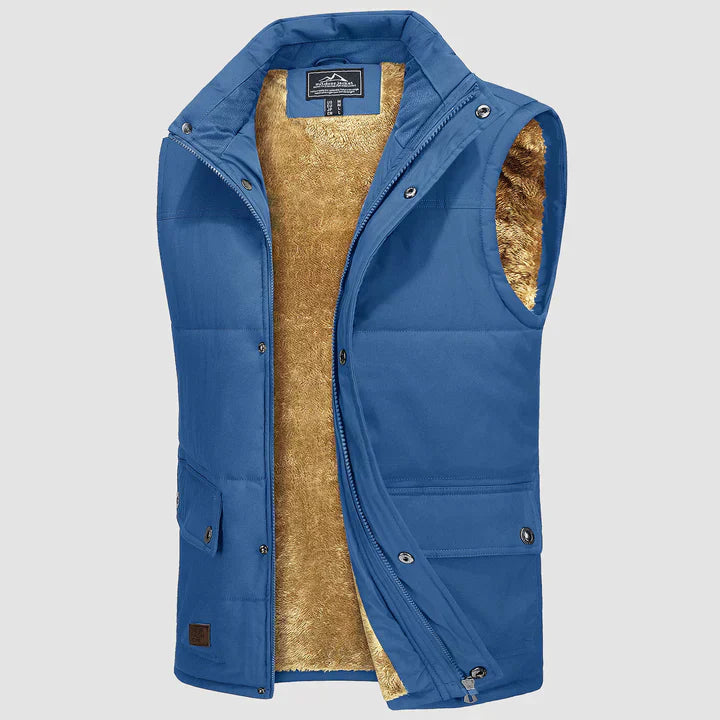 Mark Herre Gilet – Ærmeløs Bodywarmer med Praktiske Lommer & Daglig Komfort