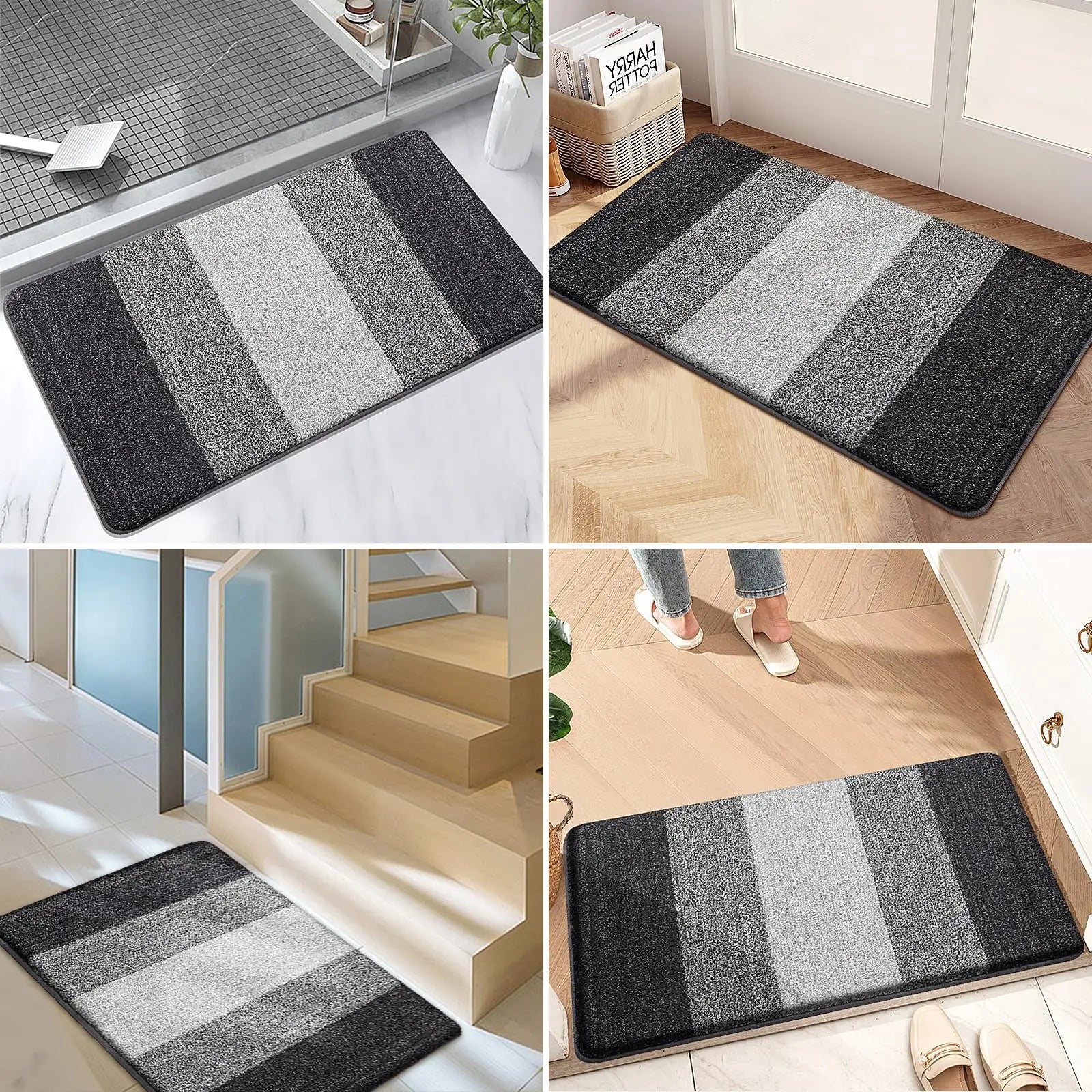 Vaskbar Dørmåtte til Entré med Absorberende Design
