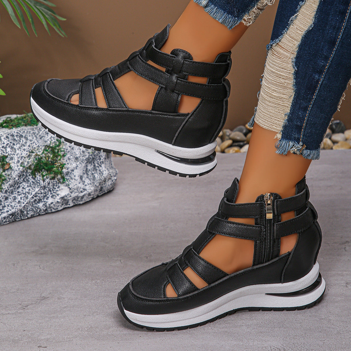 AirFlex Hybrid Sneakersandal – Sporty og Luftig Damesko