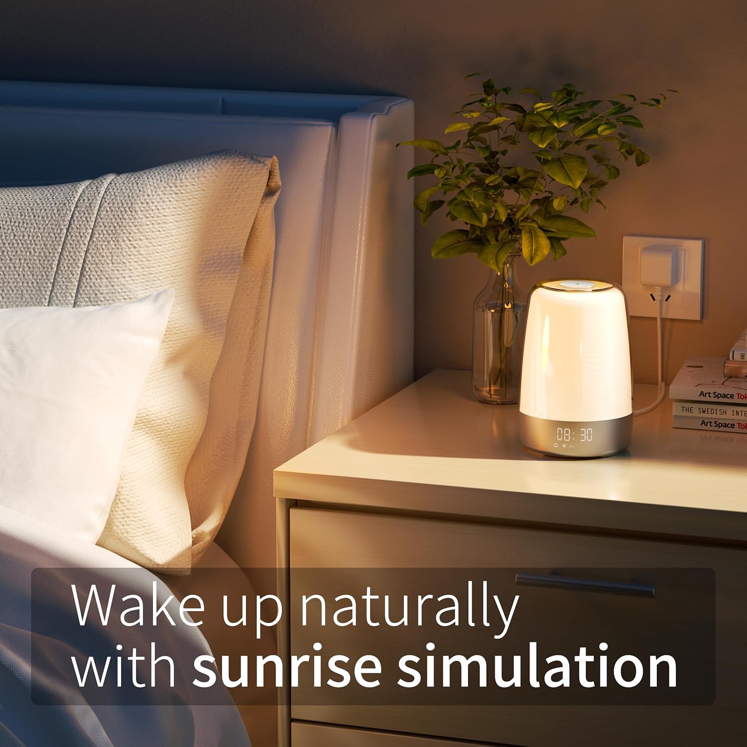Wake-Up Light med Solopgang og Solnedgang