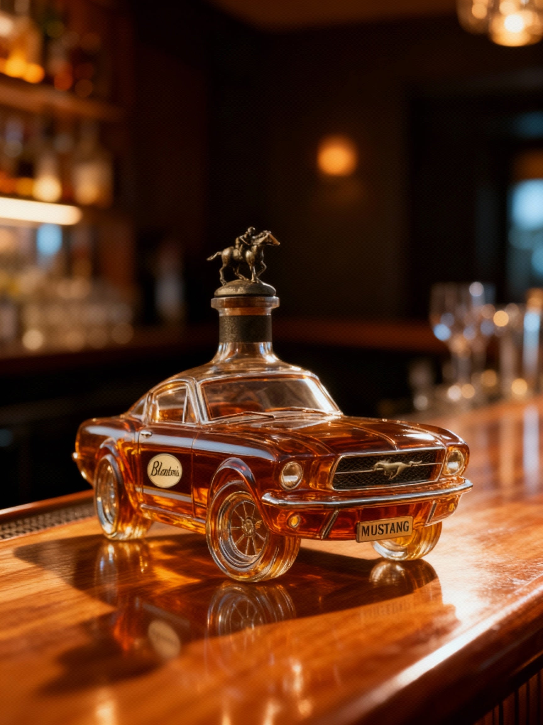 Whisky Karaffel Mustang Bilformet