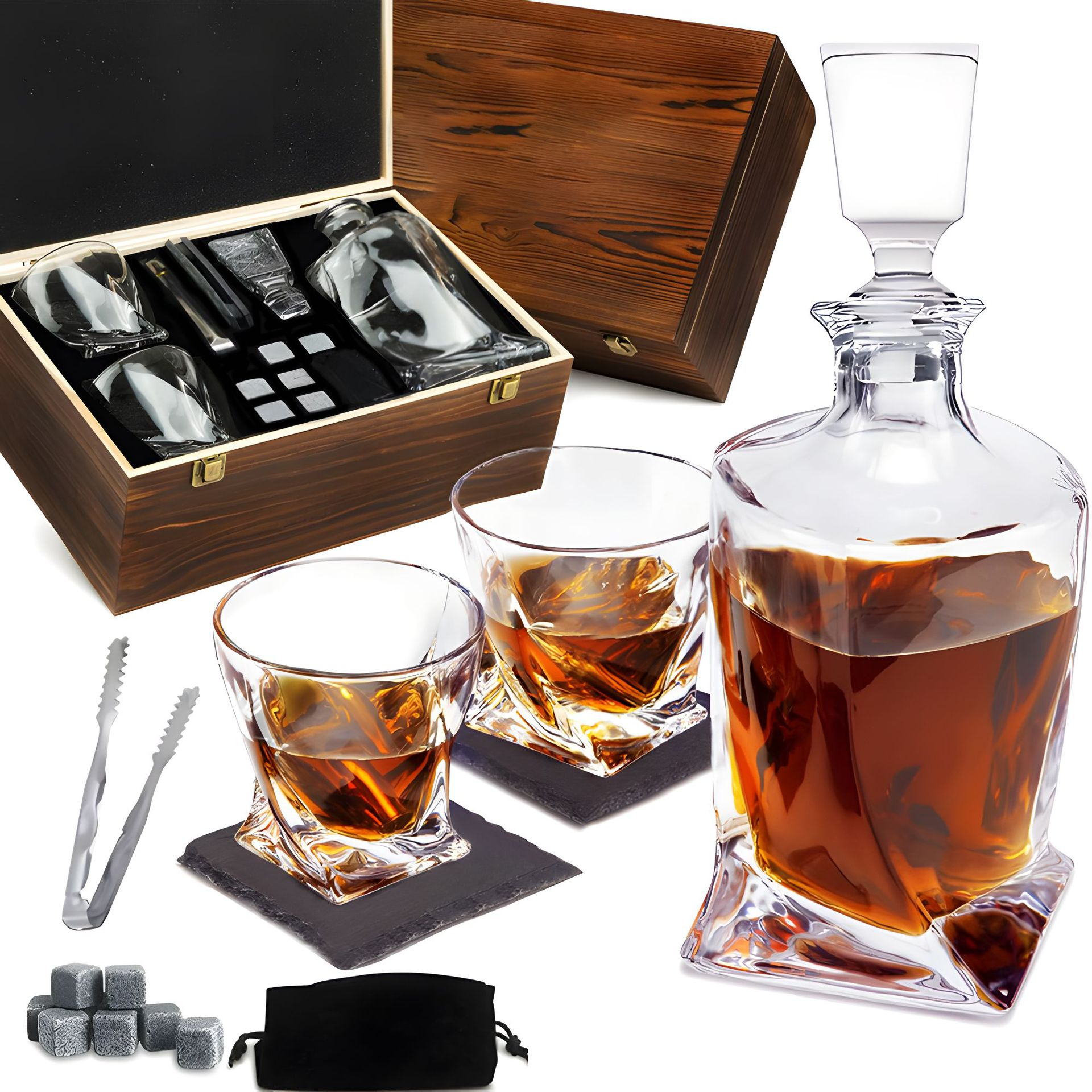 Whisky Karaffel og Glas Sæt