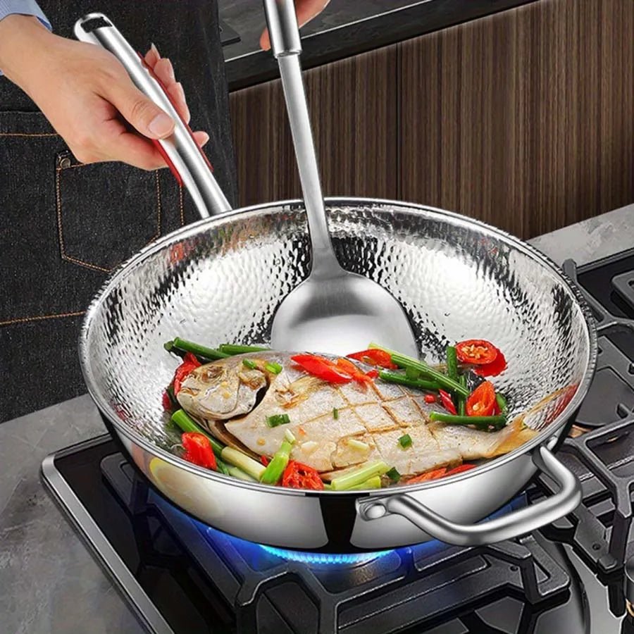 Wok Rundbundet til Induktionskomfur 32 cm - Perfekt til Sautering og Stegning