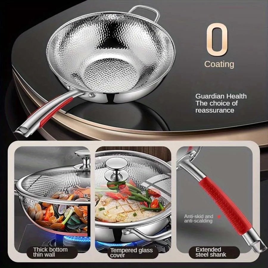 Wok Rundbundet til Induktionskomfur 32 cm - Perfekt til Sautering og Stegning