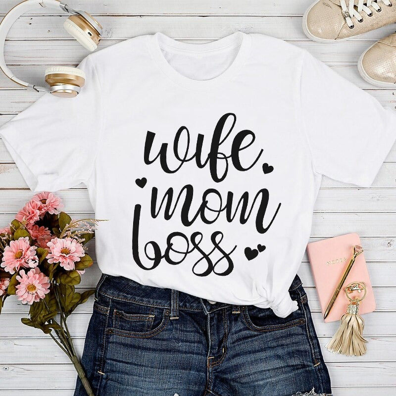 Mom Life T-shirt til kvinder