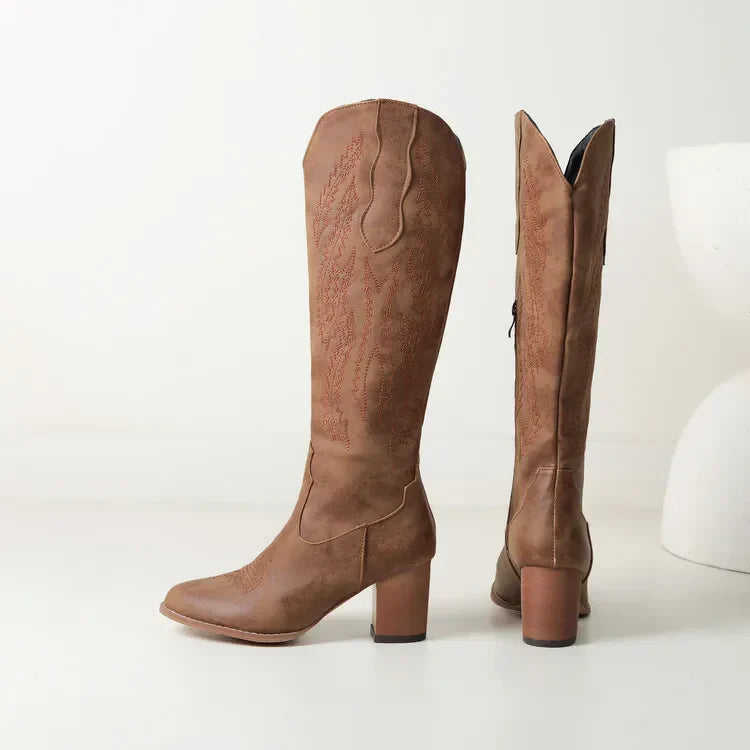 Kvinders Western Cowboy Støvler – Ultra-Komfort Design med Hverdagsstil