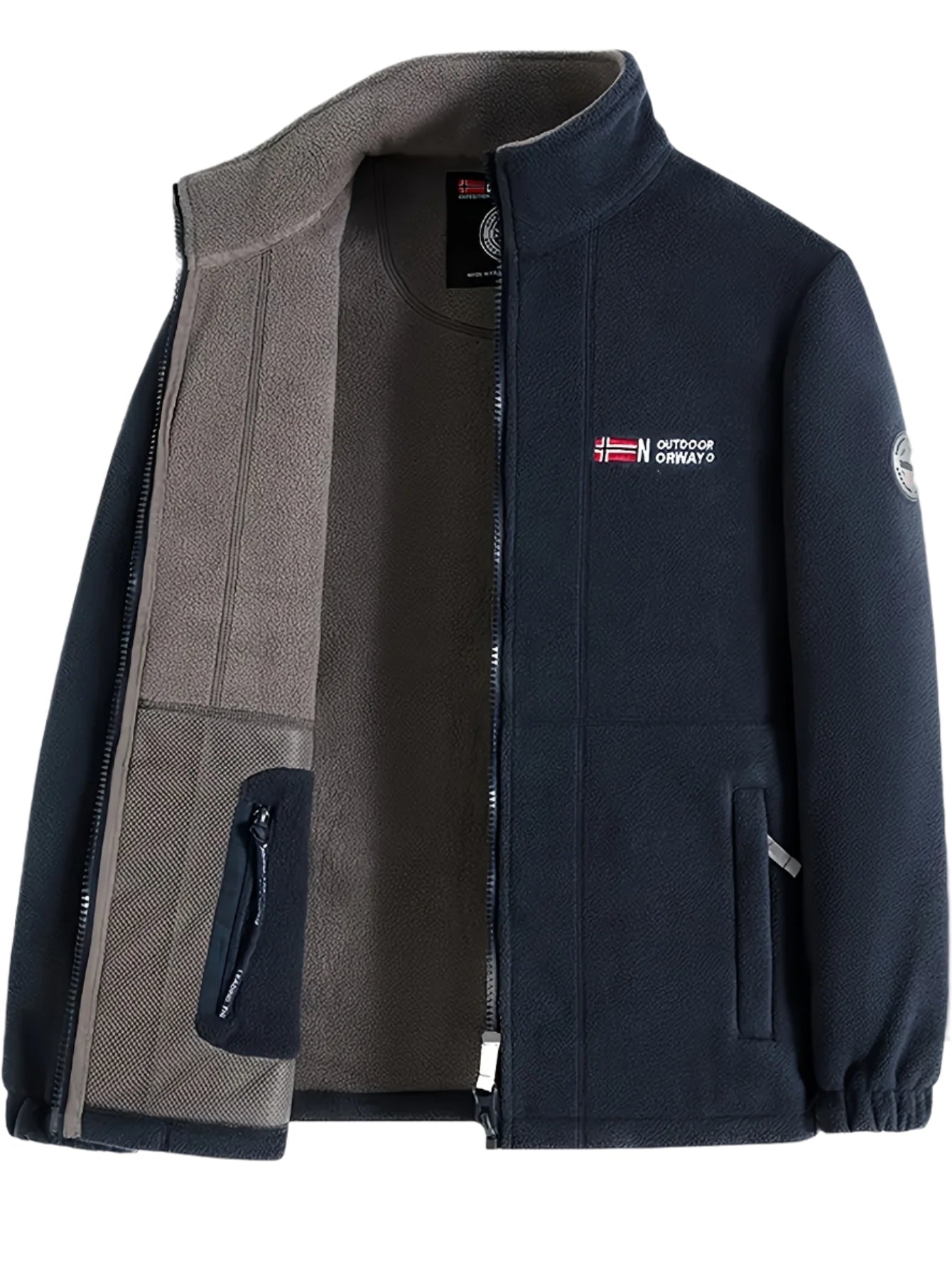 Julius Veste Polaire Outdoor Mand – Blød, Varm & Let med Beskyttende Krave