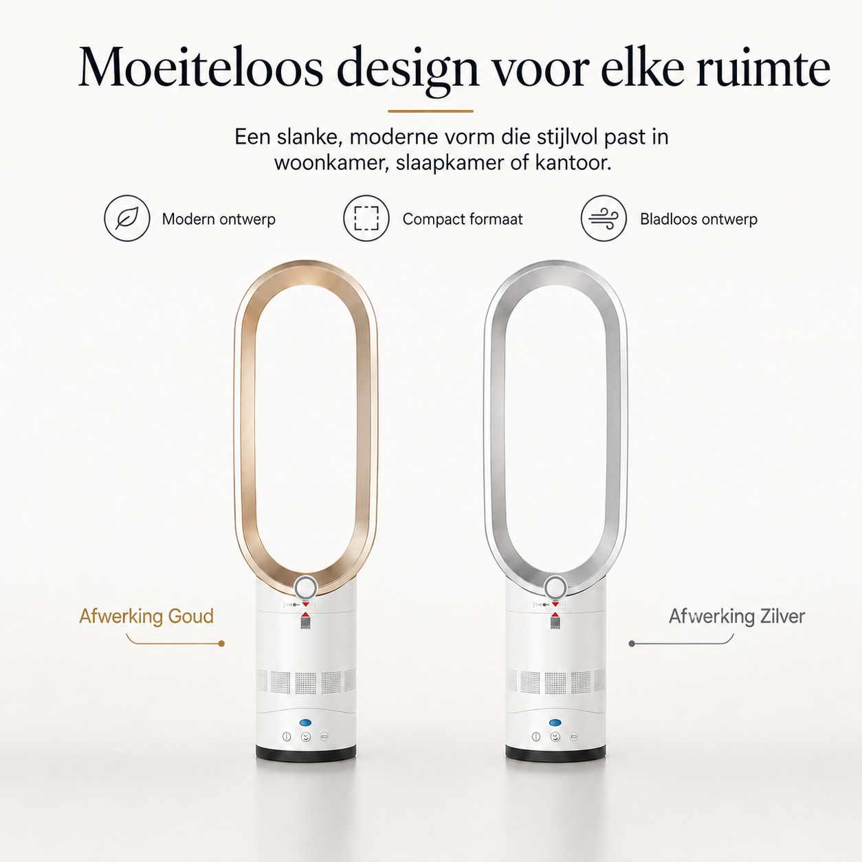 Airpure | Kompakt 3-i-1 Luftrenser & Køler | Med Oscillation & LED Berøringskontrolpanel
