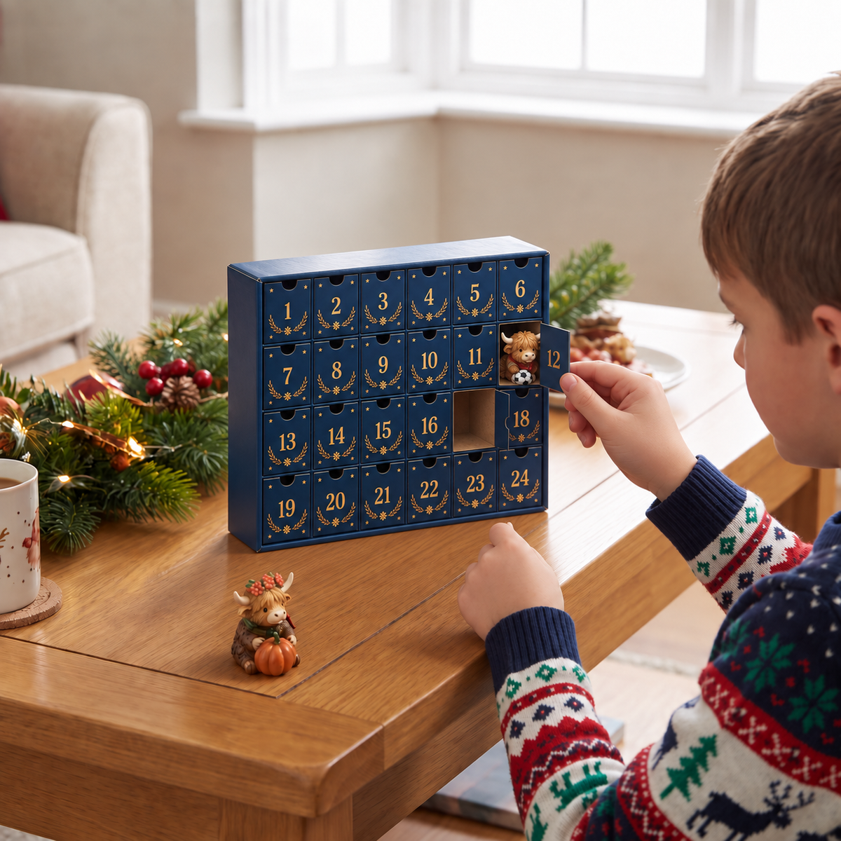 Highland Cattle Advent Calendar 2026 – 24 Days of Mini Figures