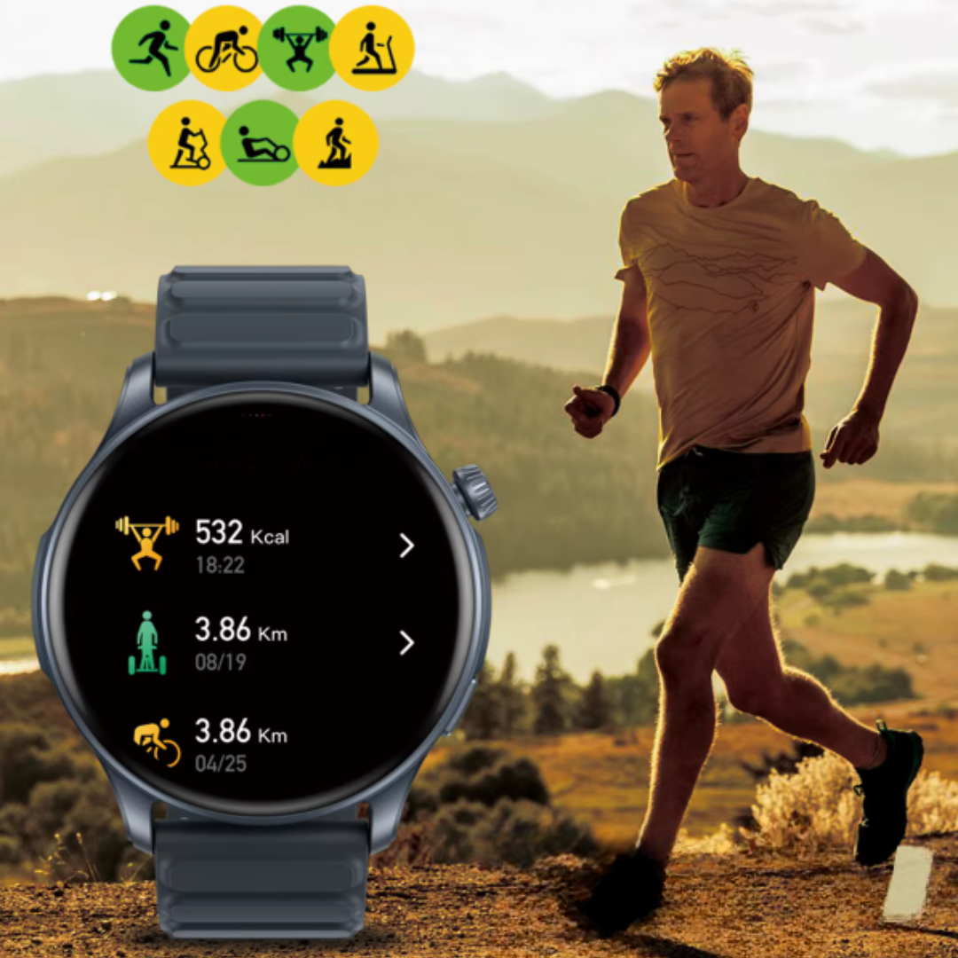 AMOLED-skærm Fitness Smartwatch