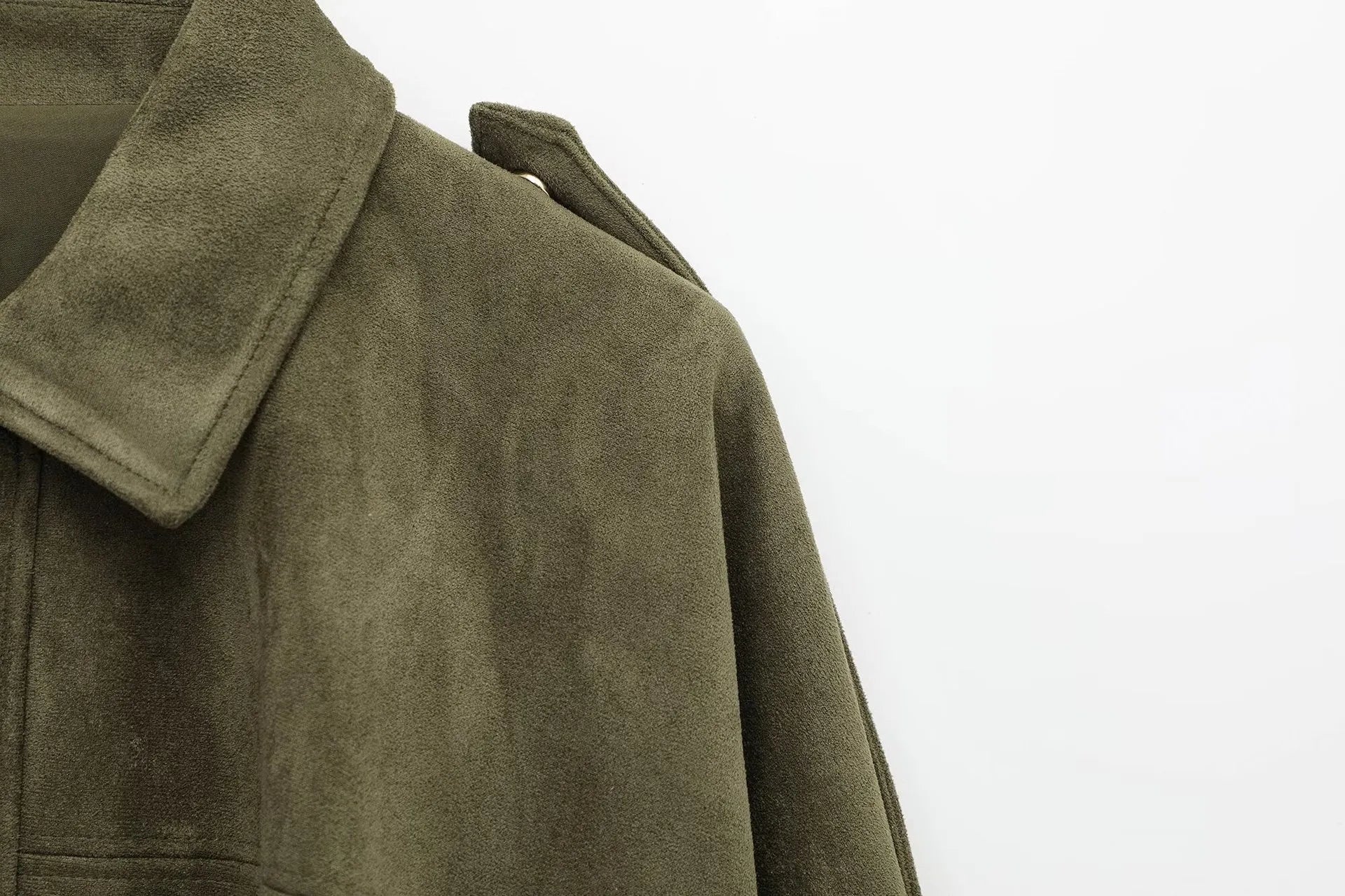 Isla Veste Dame i Suede – Elegant Oversize Jakke med Moderne Snit & Blød Komfort