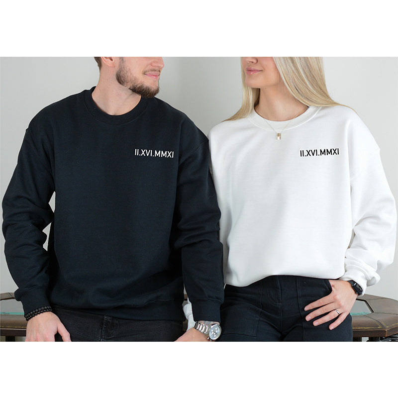 DateWear | Tilpassede Sweatshirts med Relaxed Fit og Dato Personalisering