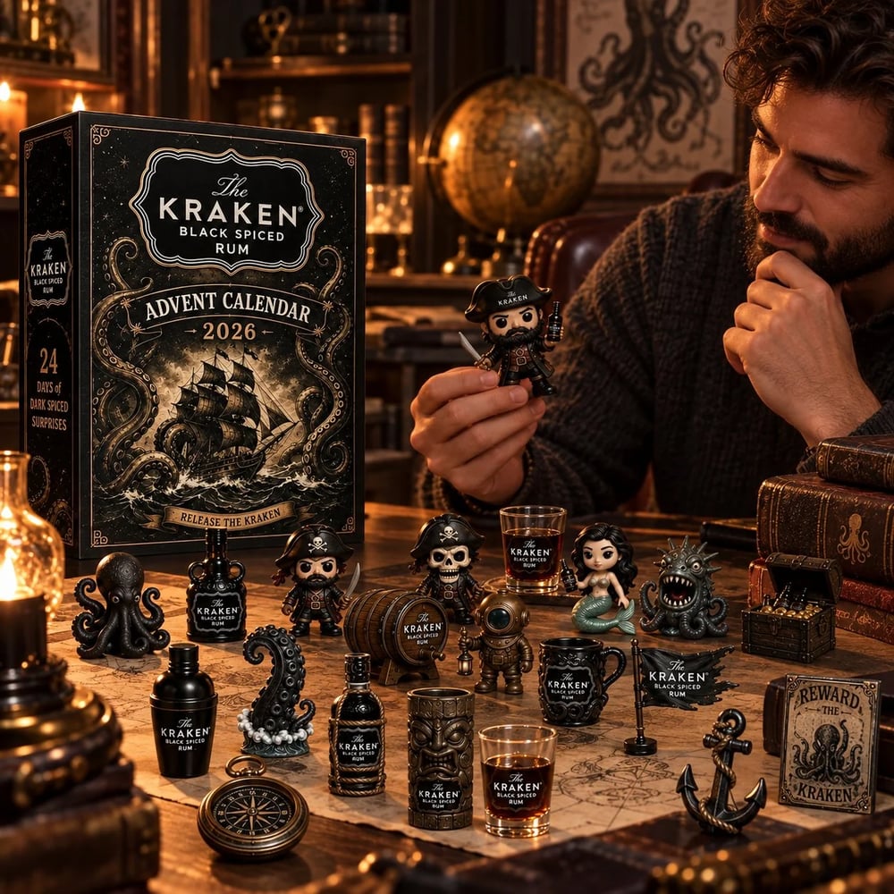 Kraken Rum Advent Calendar – 24-Day Mini Bottle Christmas Countdown