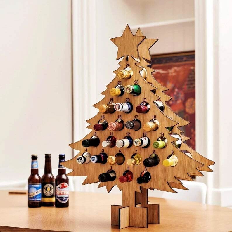 Wooden Advent Calendar 2026 – 24-Day Christmas Countdown
