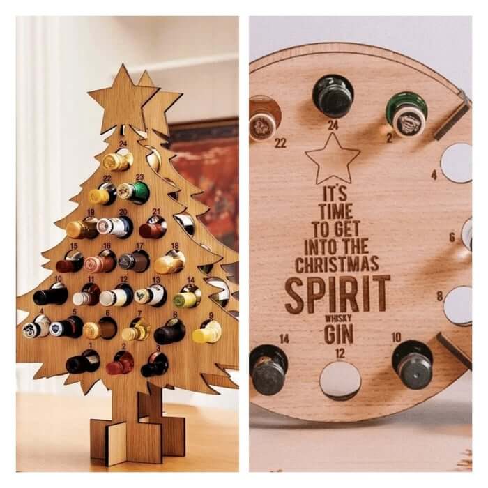 Wooden Advent Calendar 2026 – 24-Day Christmas Countdown