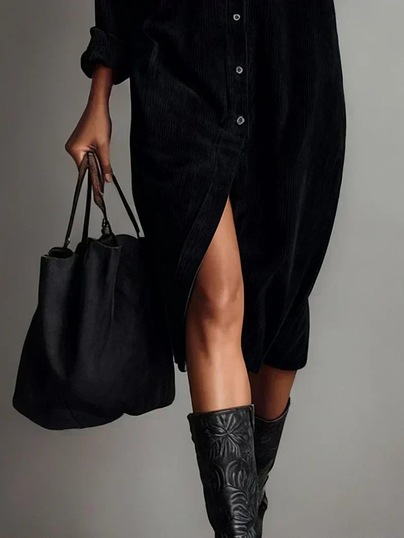 Aurovia - Chic Flared Hem Kjole