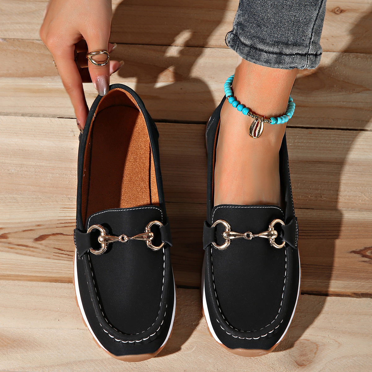 Elodie - Flade Spænde Loafers