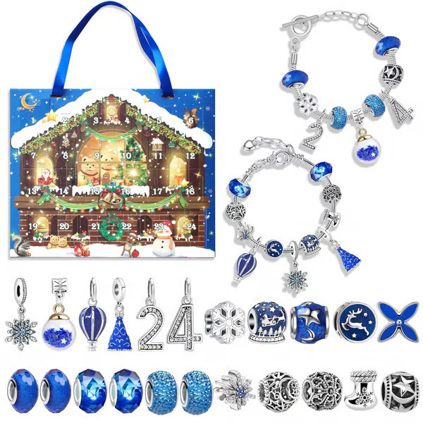 XmasBrace | 24 stk DIY julekalender armbåndssæt til festlig sjov