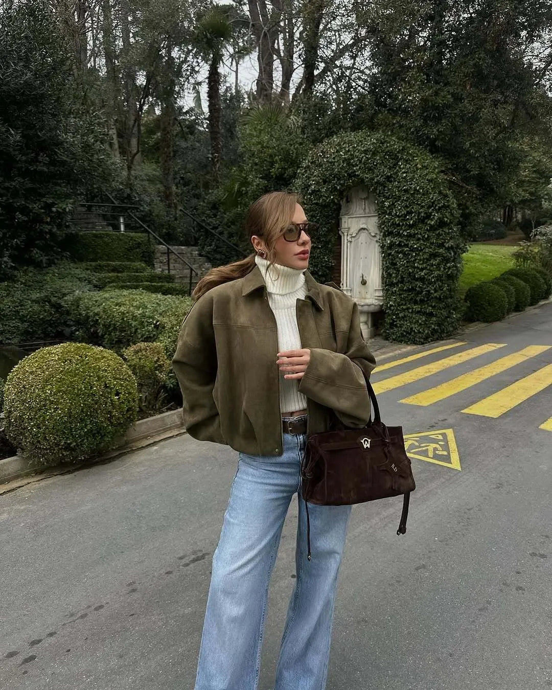 Isla Veste Dame i Suede – Elegant Oversize Jakke med Moderne Snit & Blød Komfort